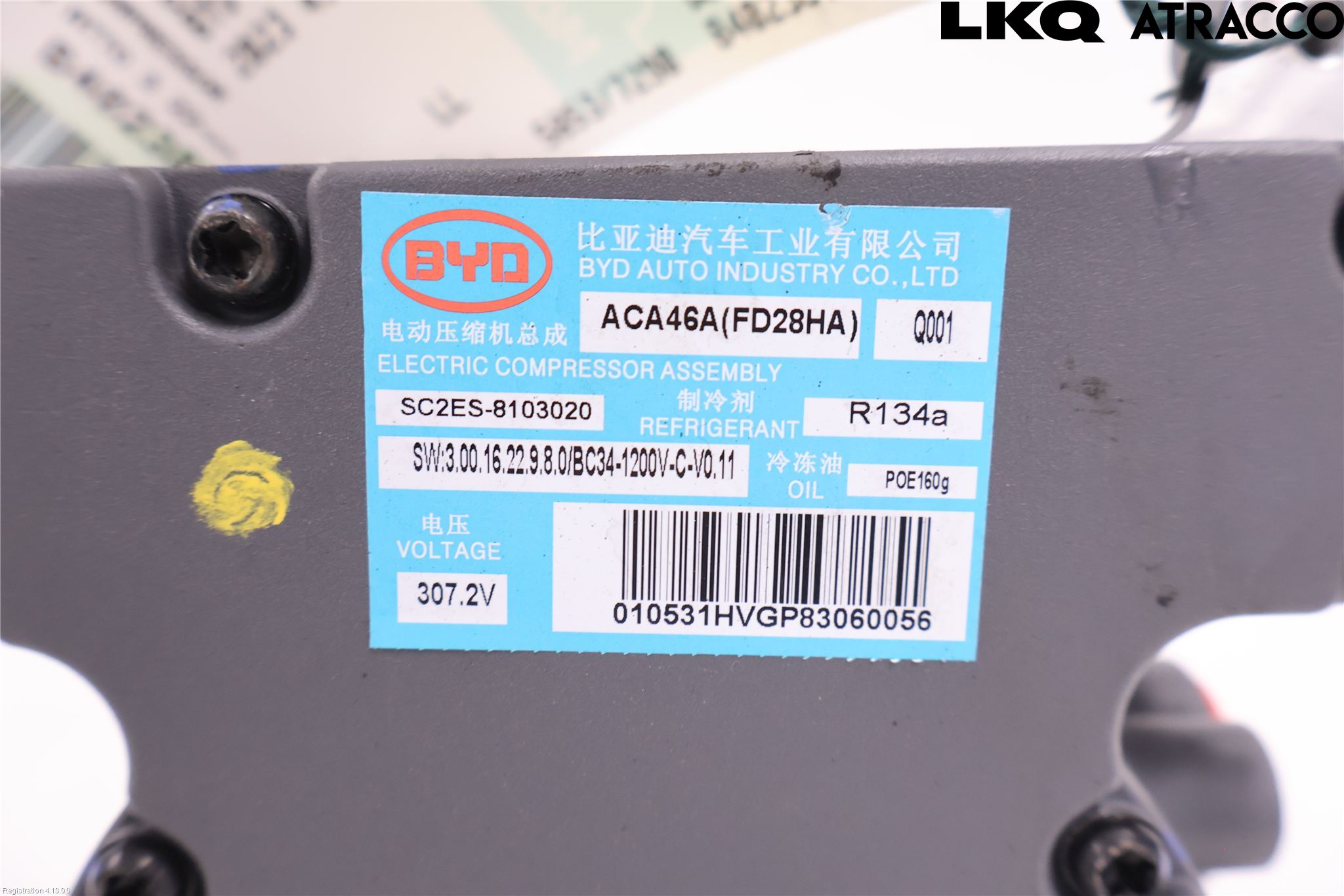 BYD ATTO 22- Varme Ac Kompressor