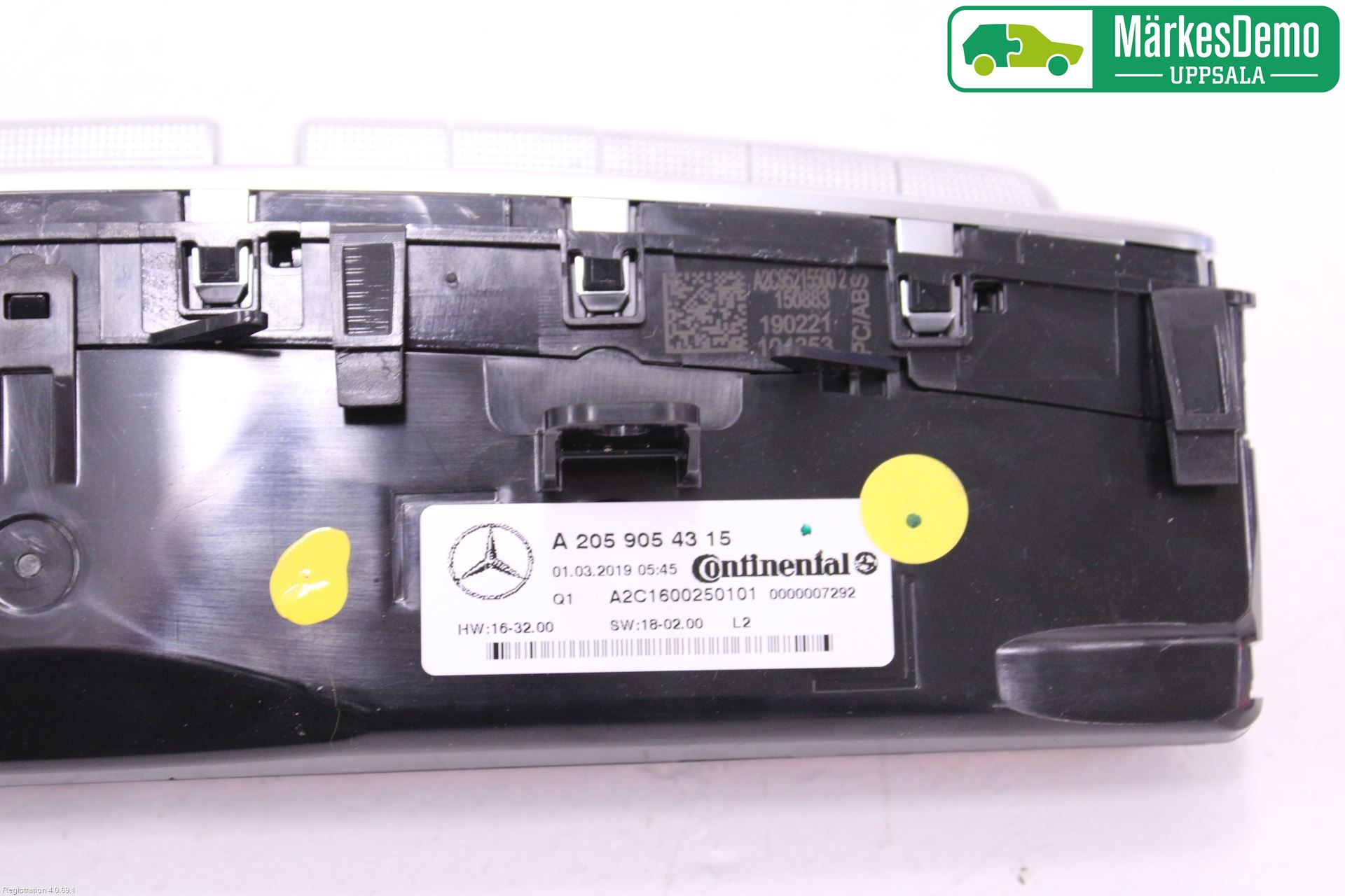 Mercedes-Benz MB C-KLASS (W205) 14-21 Varme Ac Betjening-Display