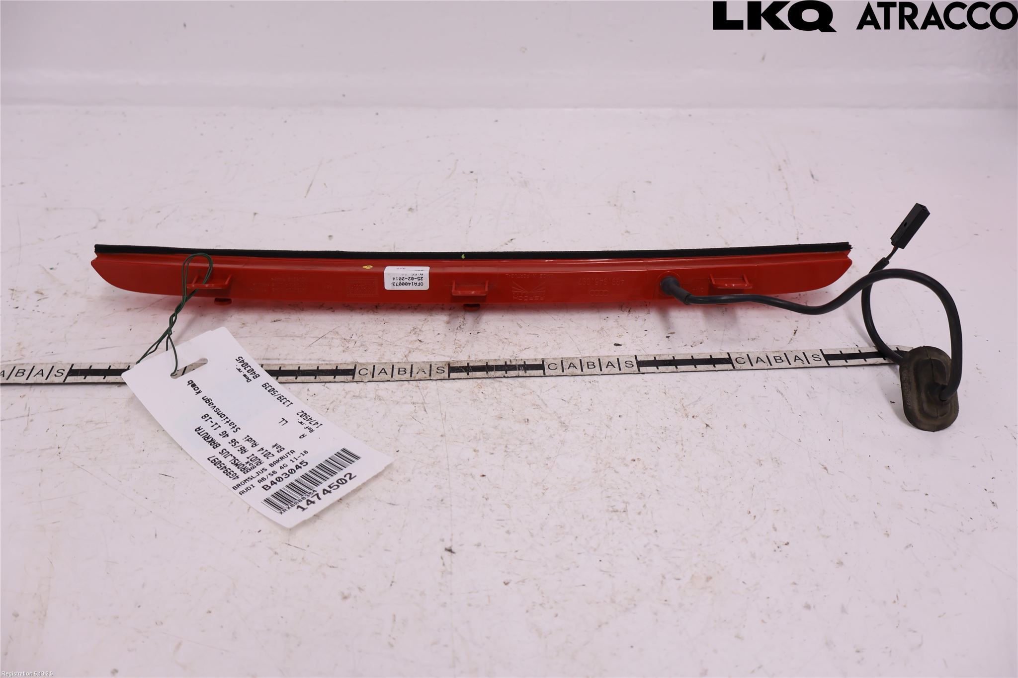 Audi A6/S6 4G 11-18 Bremselys Bakrute