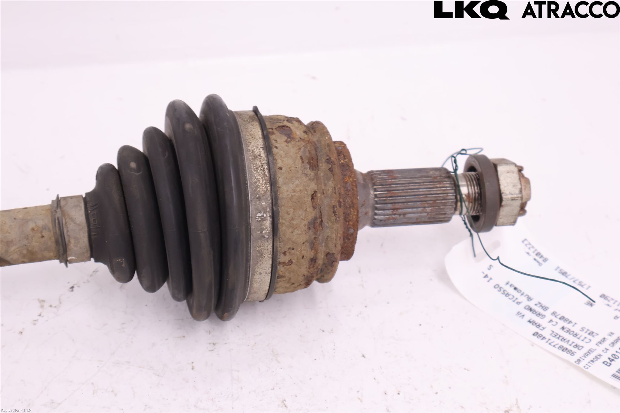 Citroen C4 GRAND PICASSO 14-18 Drivaksel Foran Kompl Venstre