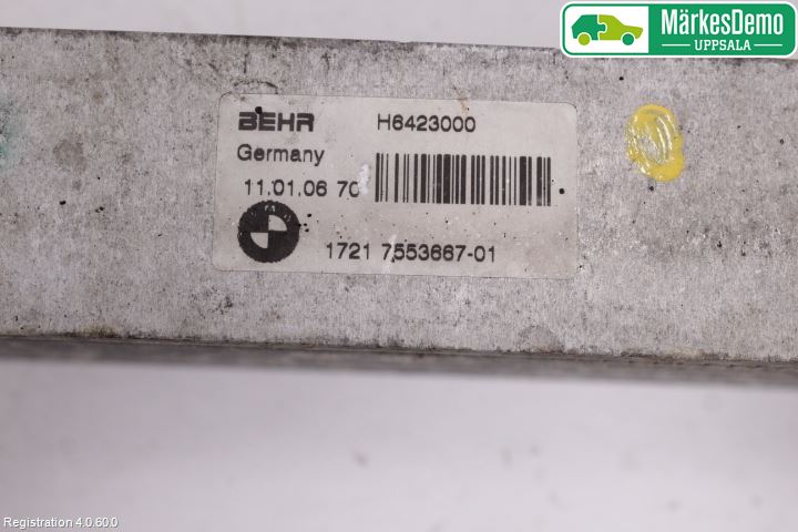 BMW 7 E65/66    00-08 Radiator Oljekjøler Motor