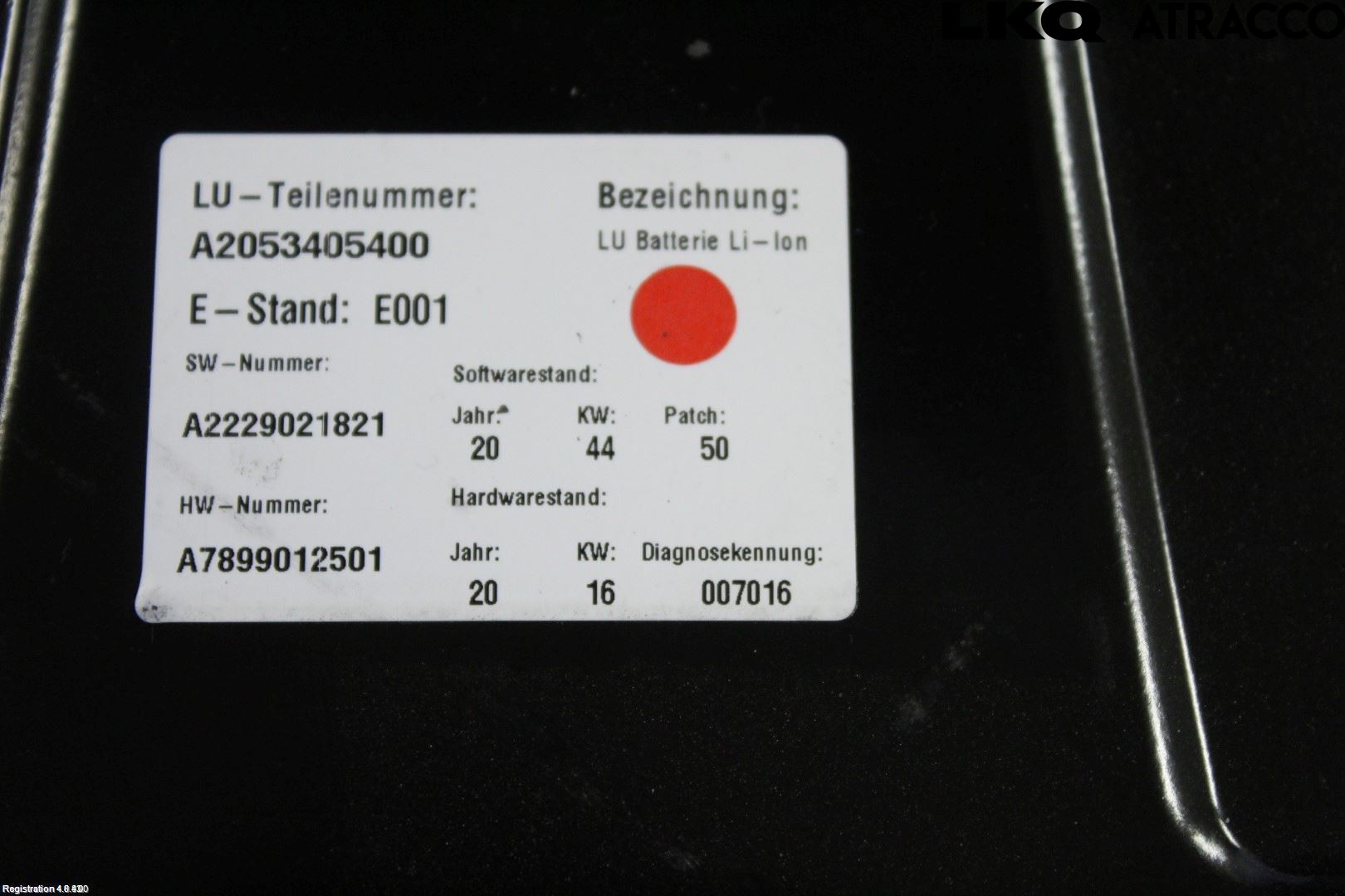 Mercedes-Benz MB C-KLASS (W205) 14-21 Hybrid Batteri