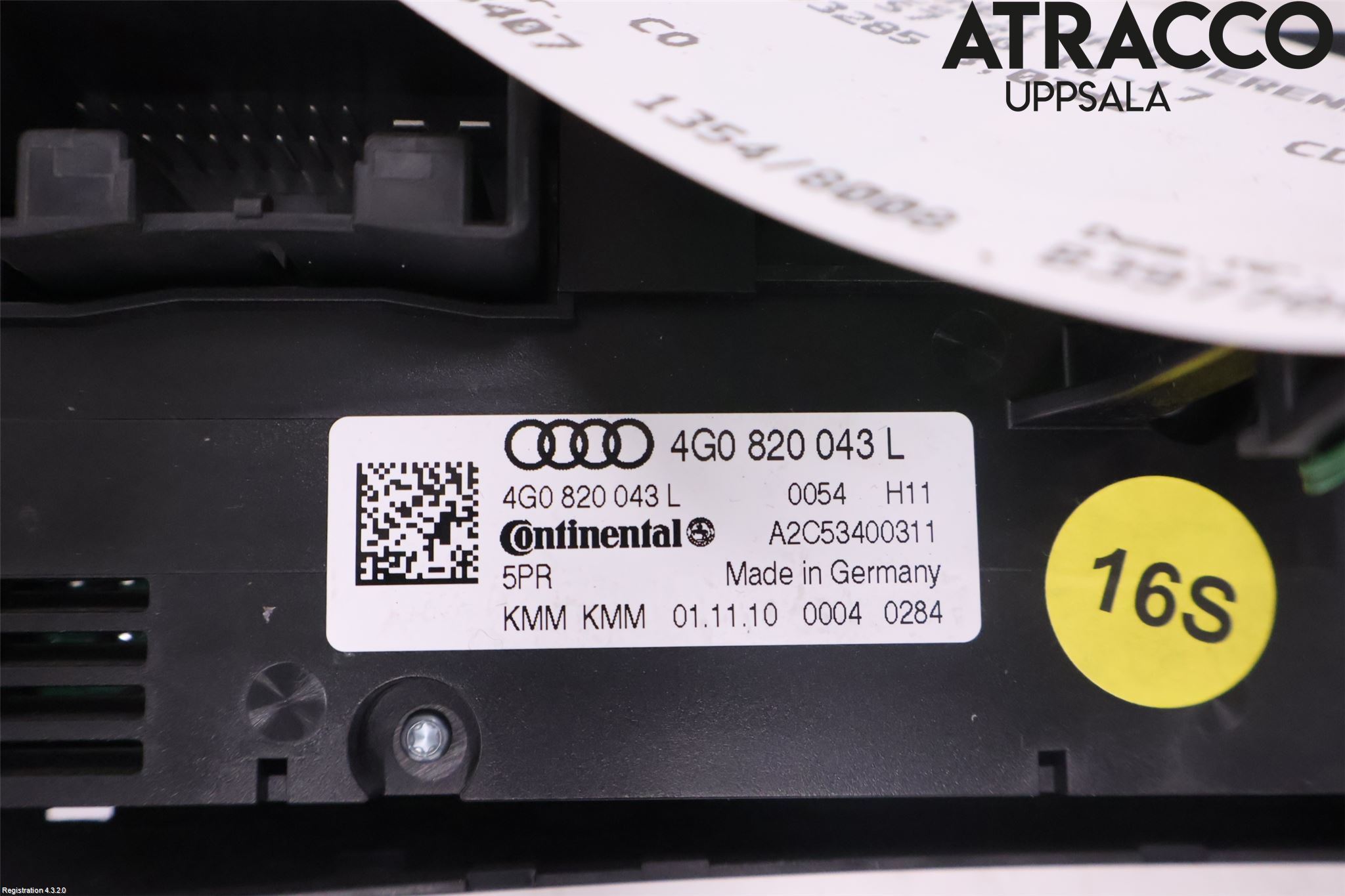 Audi A7/S7 4G 11-17 Varme Ac Betjening-Display