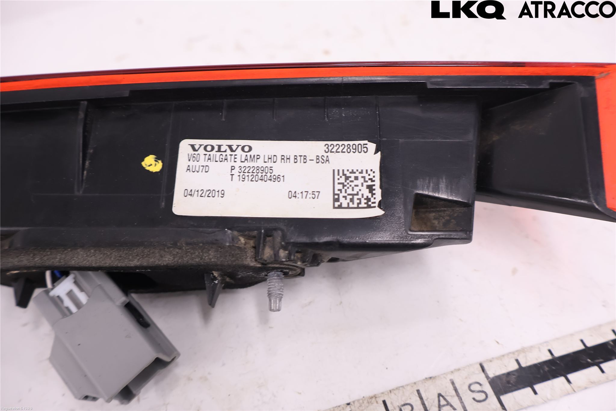 Volvo V60 19- Baklykt Høyre  På Luke(Indre)