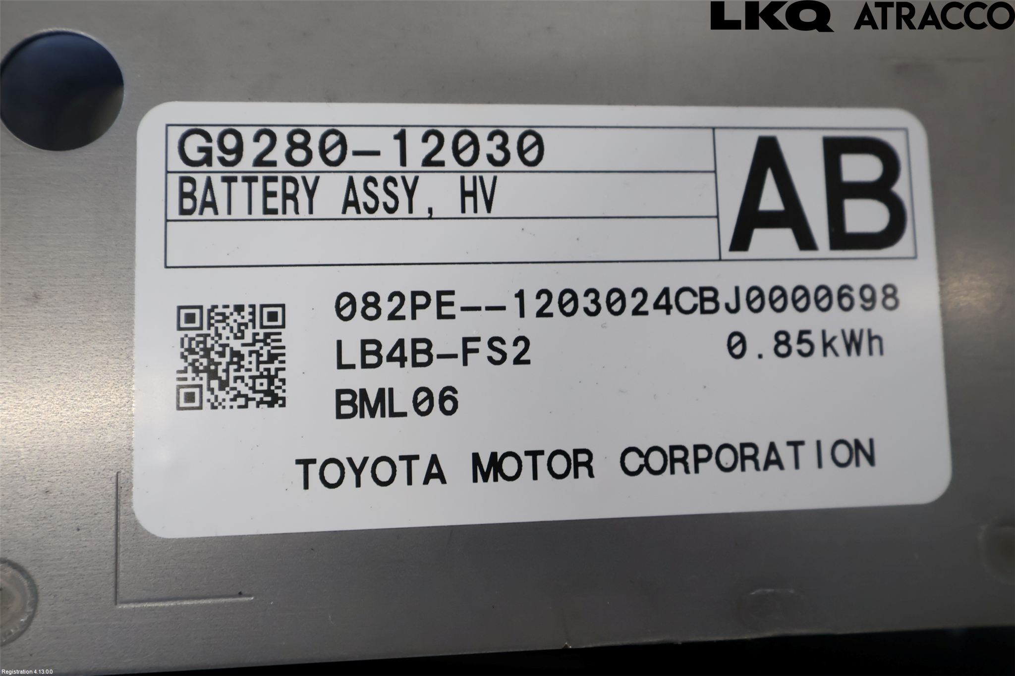 Toyota COROLLA 19- Hybrid Batteri