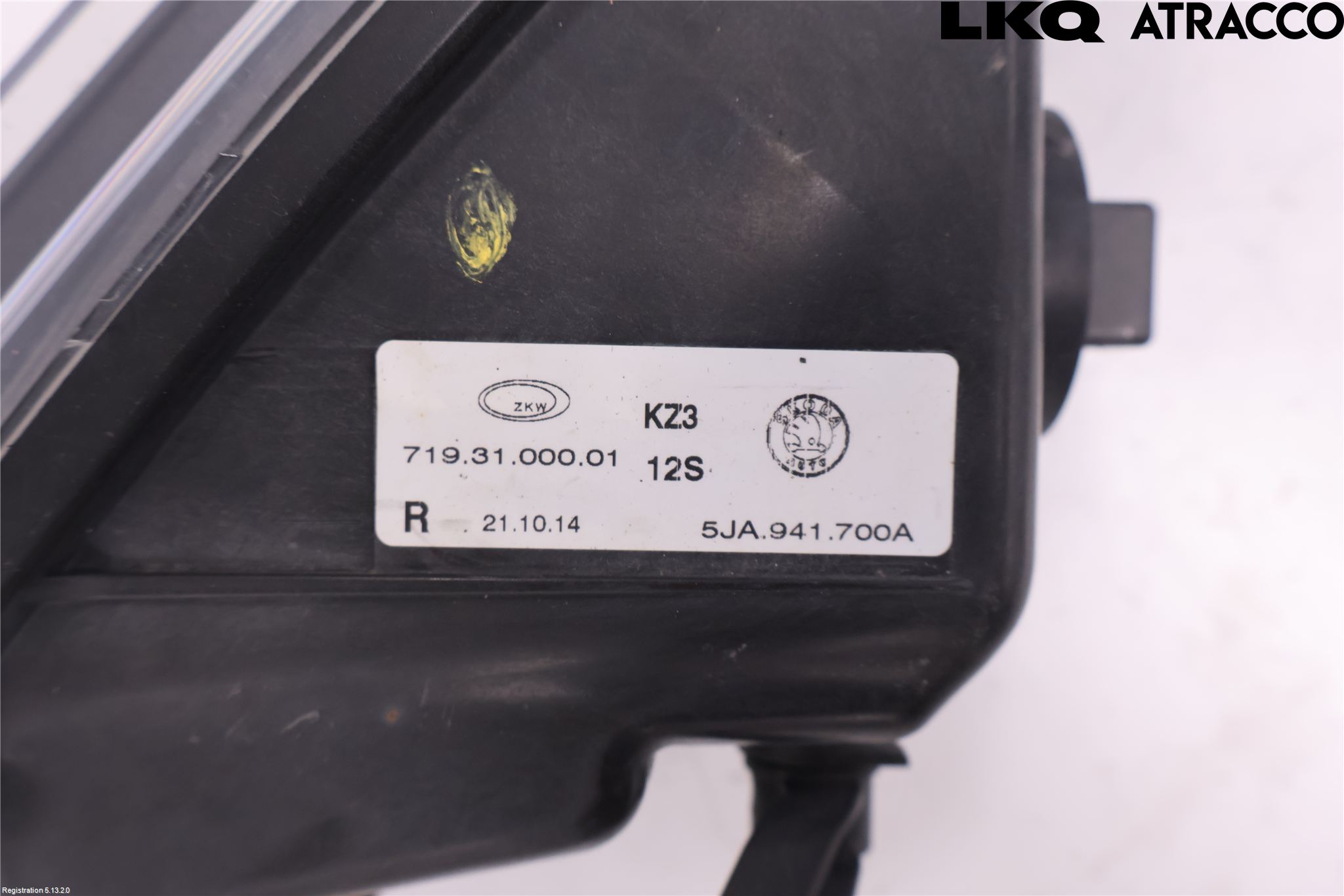Skoda RAPID Frontlykt-Kurve-Tåkelys