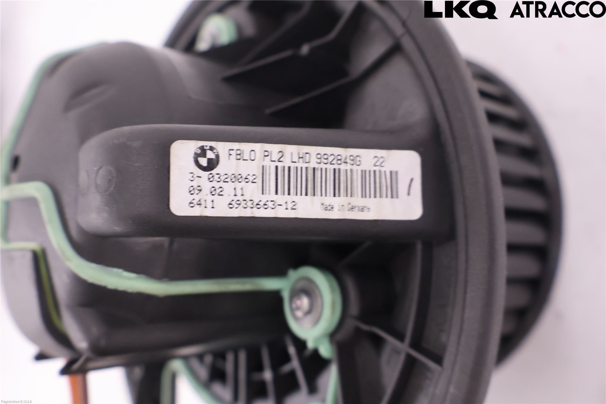 BMW 3 E90/91 SED/TOU 05-12 Varmeapparat Viftemotor