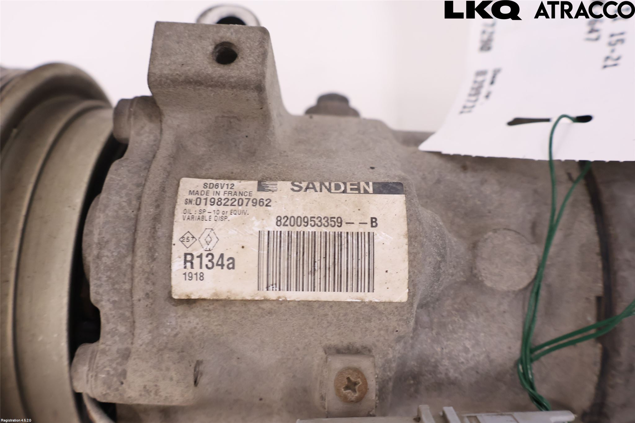 Renault KANGOO II 15-21 Varme Ac Kompressor