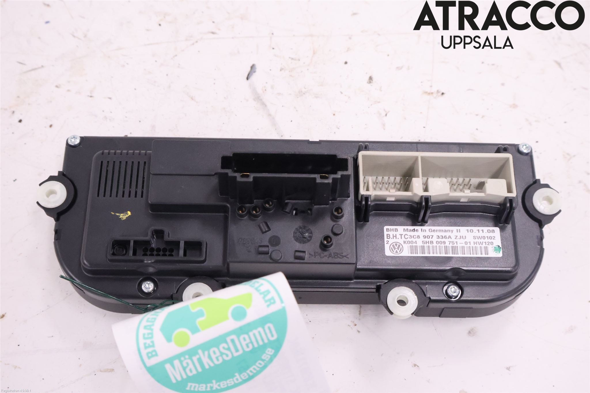 Volkswagen VW GOLF VI 09-13 Varme Ac Betjening-Display