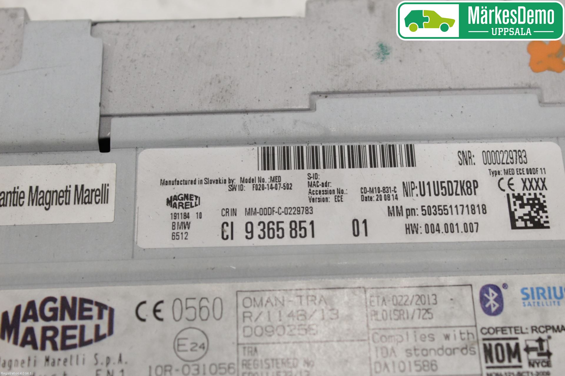 BMW X3 F25 10-17 Stereo Radio Med Cd