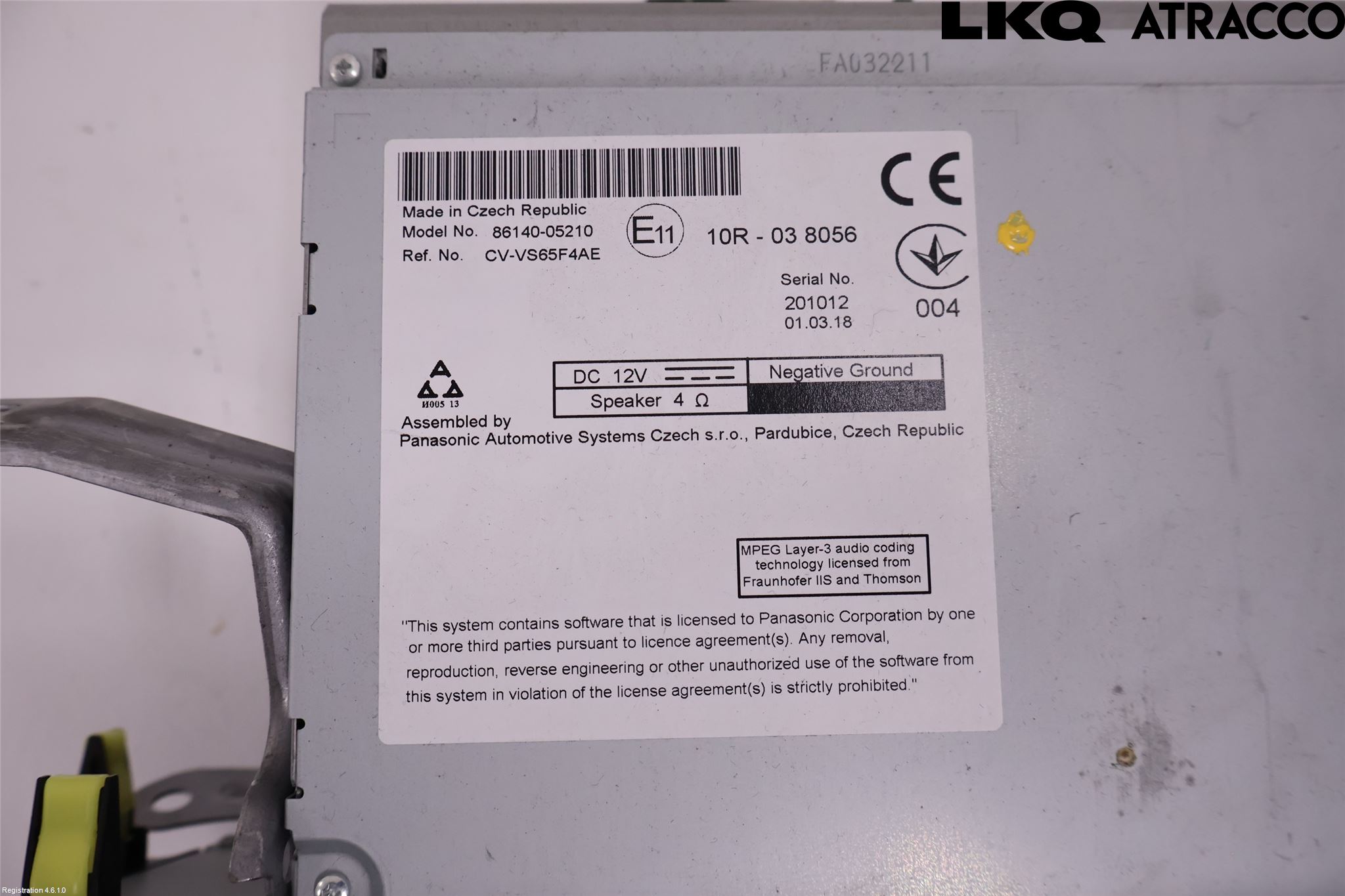 Toyota AVENSIS 16-18 Stereo Radio Med Cd