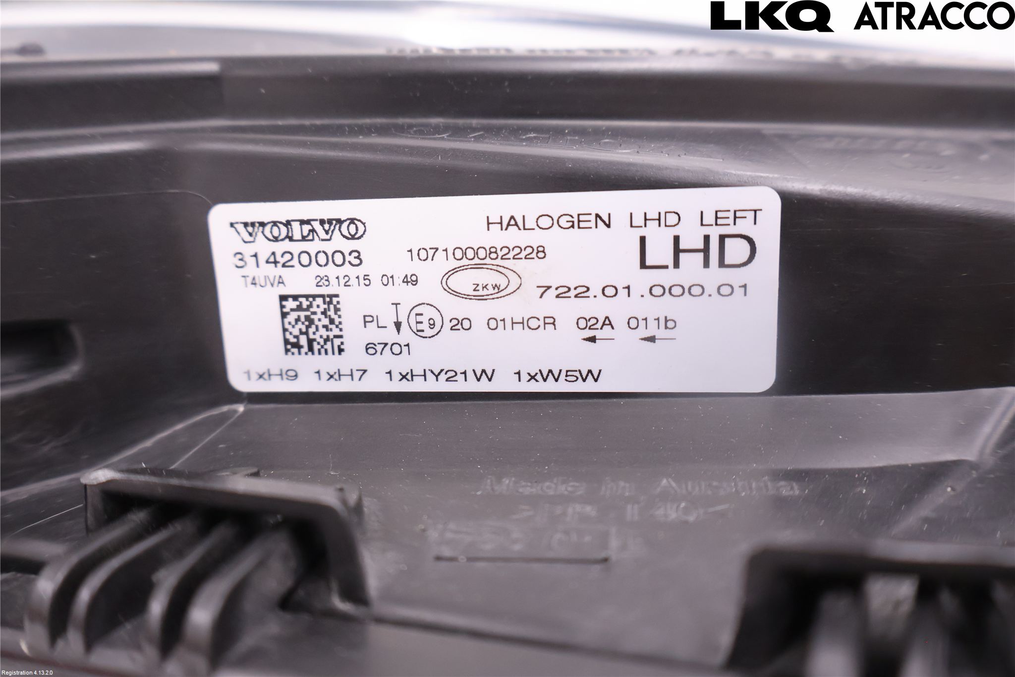 Volvo V40 12-19 Frontlykt Venstre