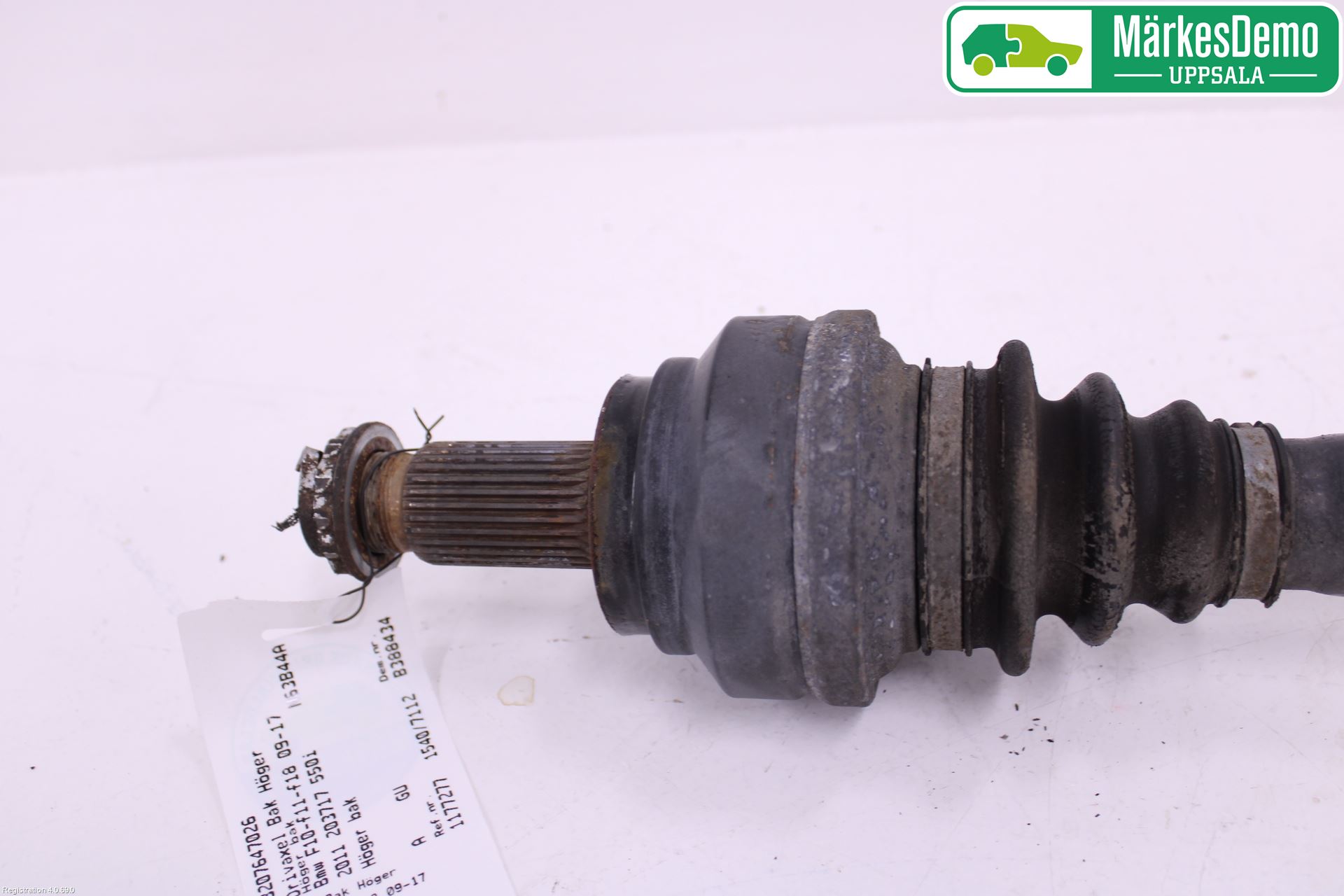 BMW 5 F10/F11/F18 09-17 Drivaksel Bak Kompl Høyre