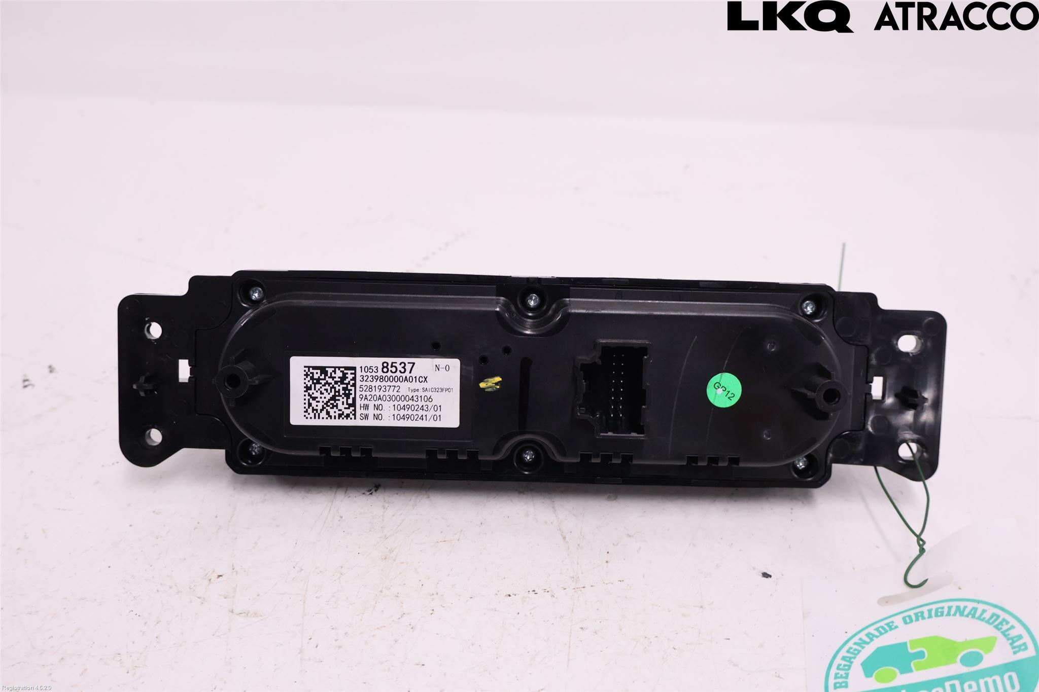 MG ZS EV 20- Varme Ac Betjening-Display