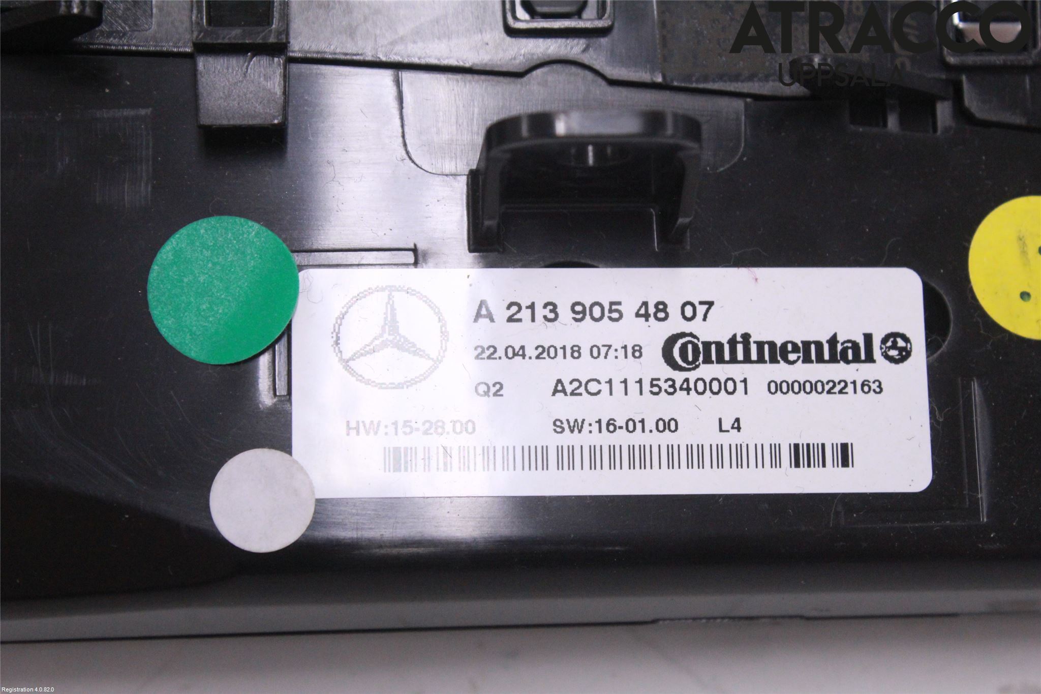 Mercedes-Benz MB E-KLASS (W213) 16-23 Varme Ac Betjening-Display