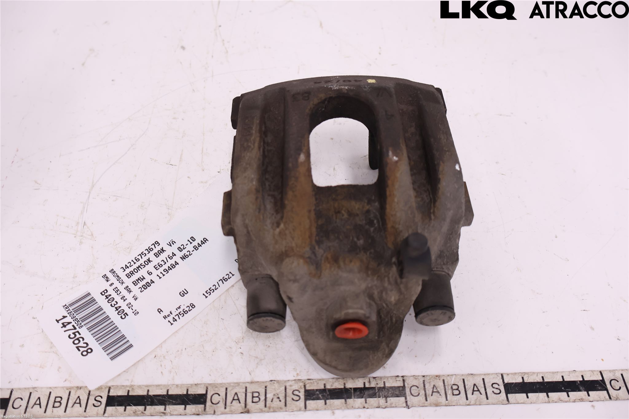 BMW 6 E63/64    02-10 Bremsecaliper Bak Venstre
