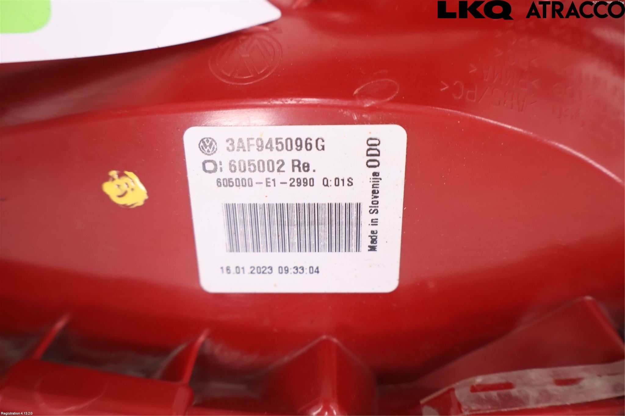 Volkswagen VW PASSAT 11-14 Baklykt Høyre