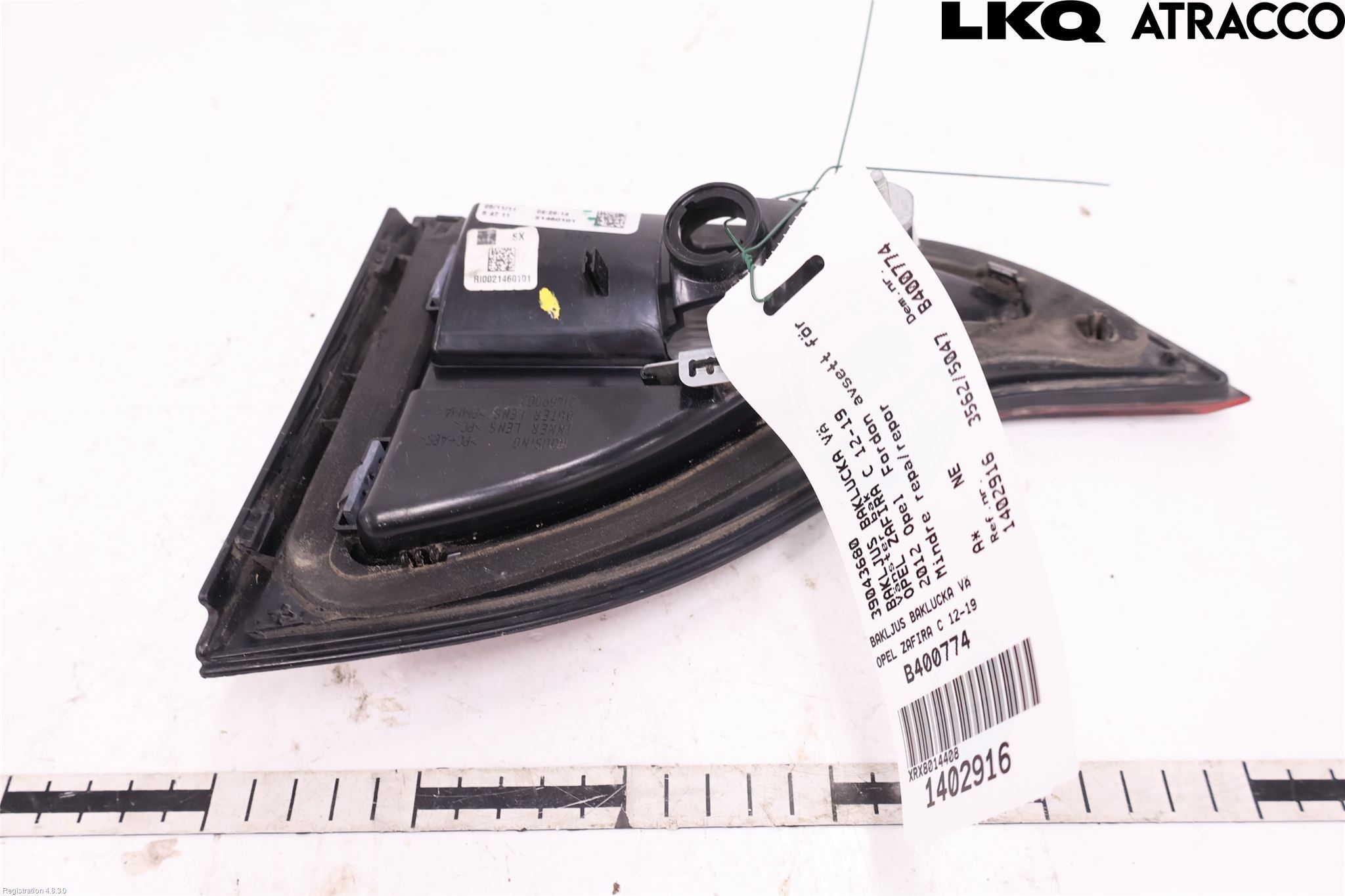 Opel ZAFIRA C 12-19 Baklykt Venstre  På Luke(Indre