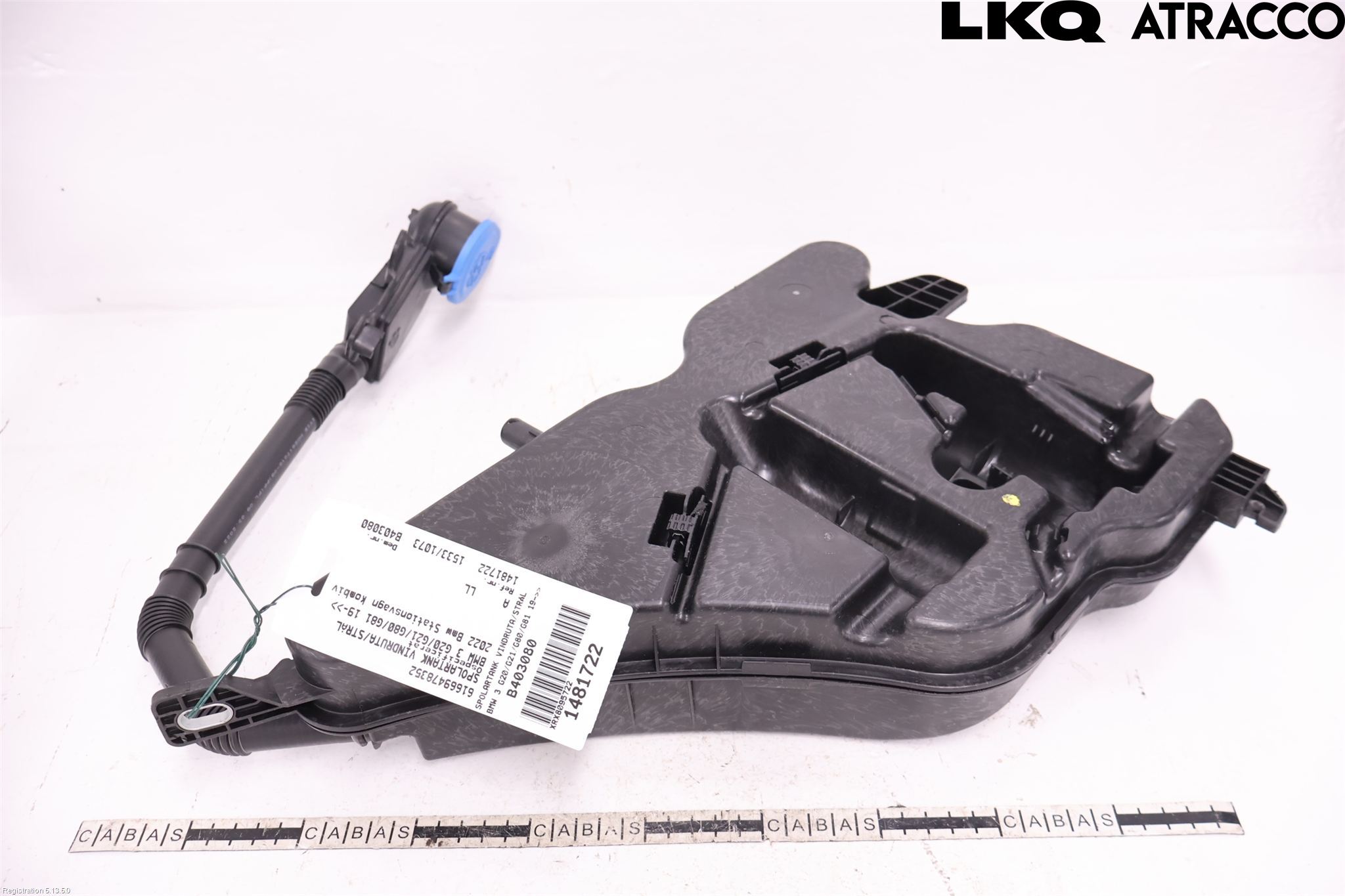 BMW 3 G20/G21/G80/G81 19- Spylerbeholder Frontrute-Lykte