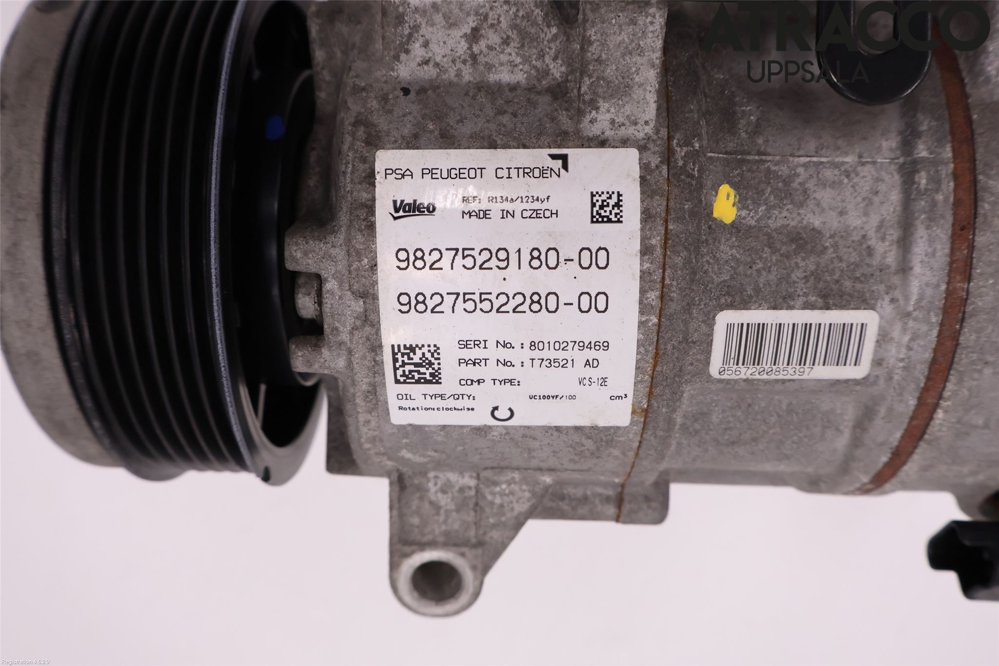 Peugeot 308 14-21 Varme Ac Kompressor