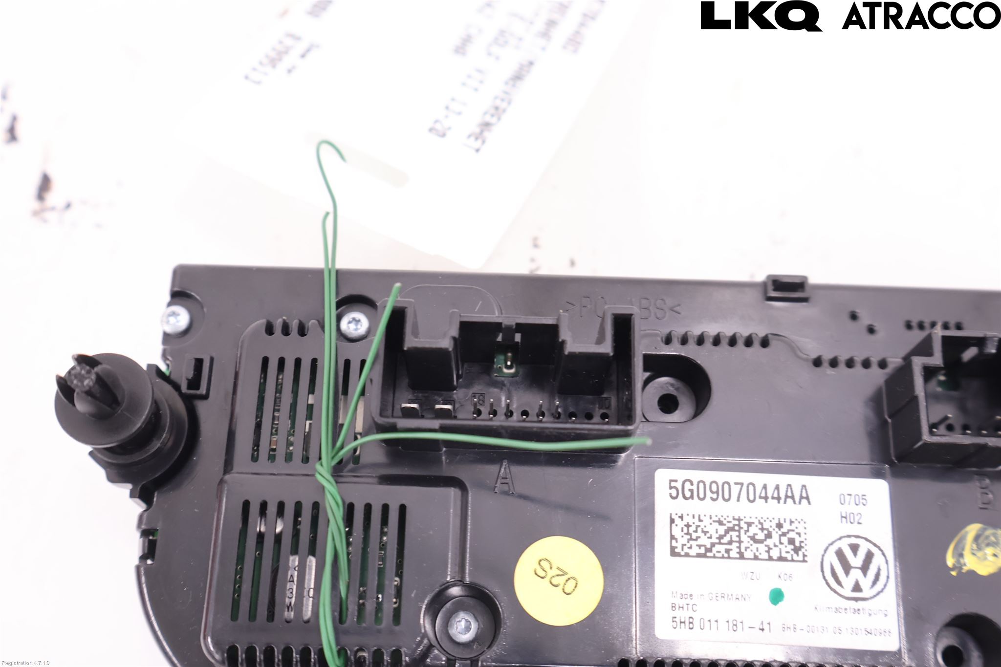 Volkswagen VW GOLF / E-GOLF VII 13-20 Varme Ac Betjening-Display