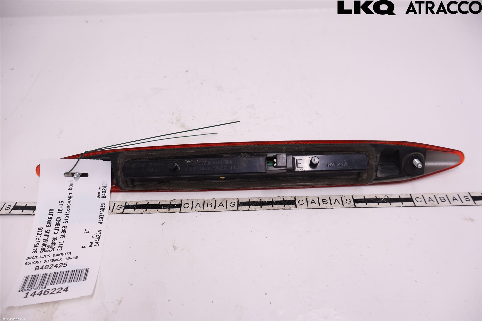 Subaru OUTBACK 10-15 Bremselys Bakrute