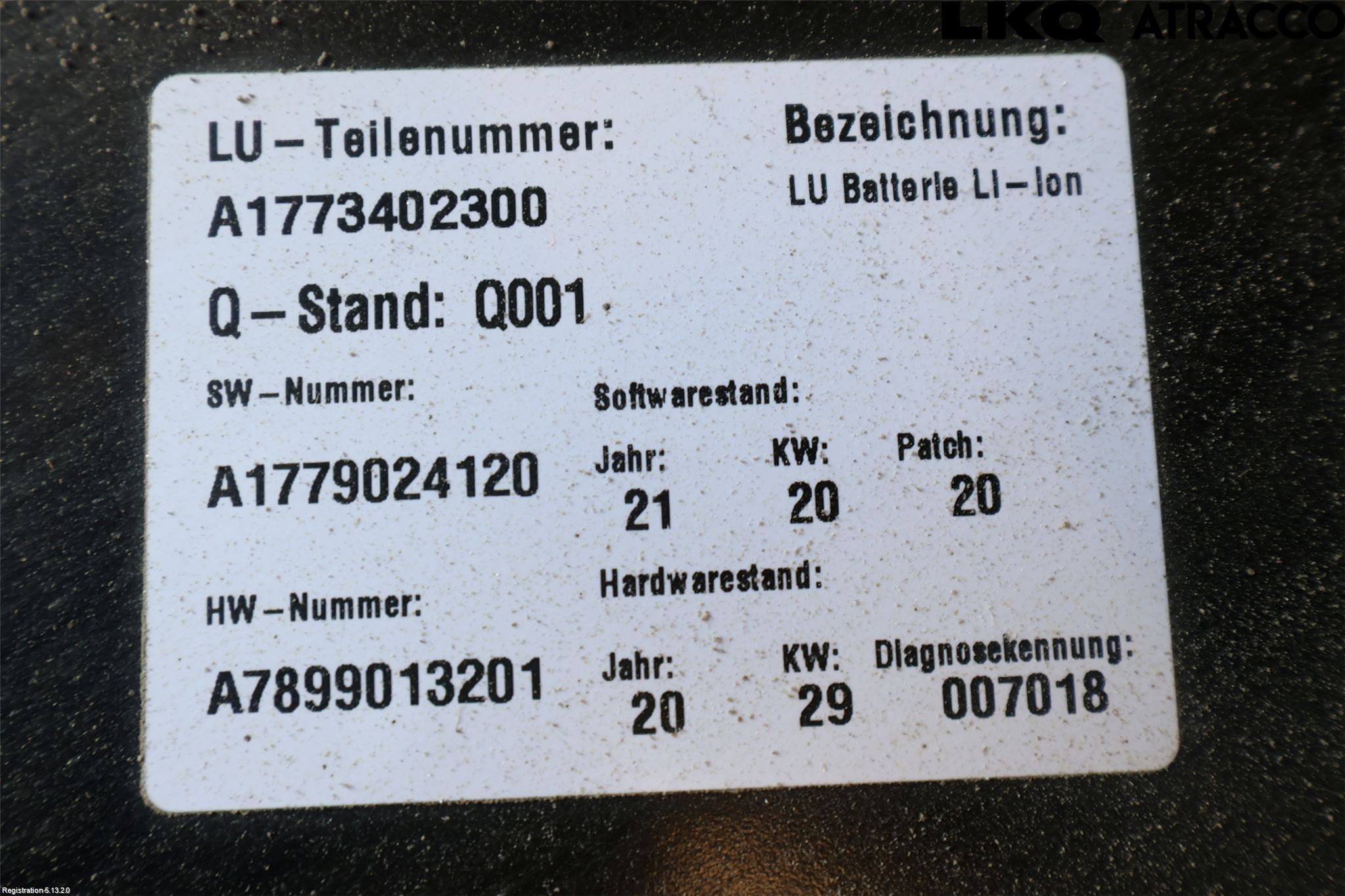 Mercedes-Benz MB CLA-KLASS (C118/X118) 19- Hybrid Batteri