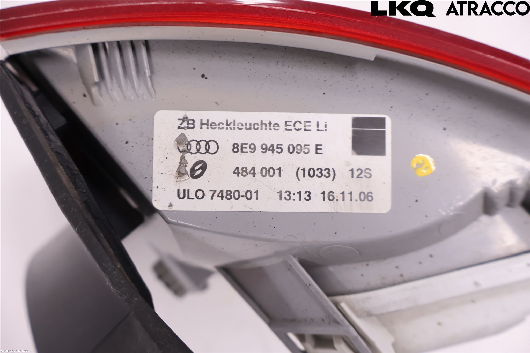 Audi A4/S4 05-07 Baklykt Venstre