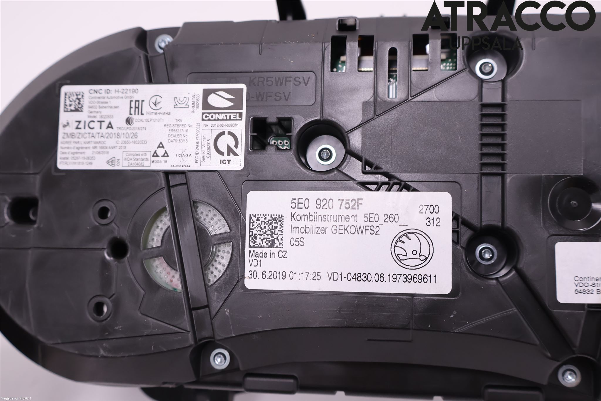 Skoda OCTAVIA (NX) 20- Instr Speedometer