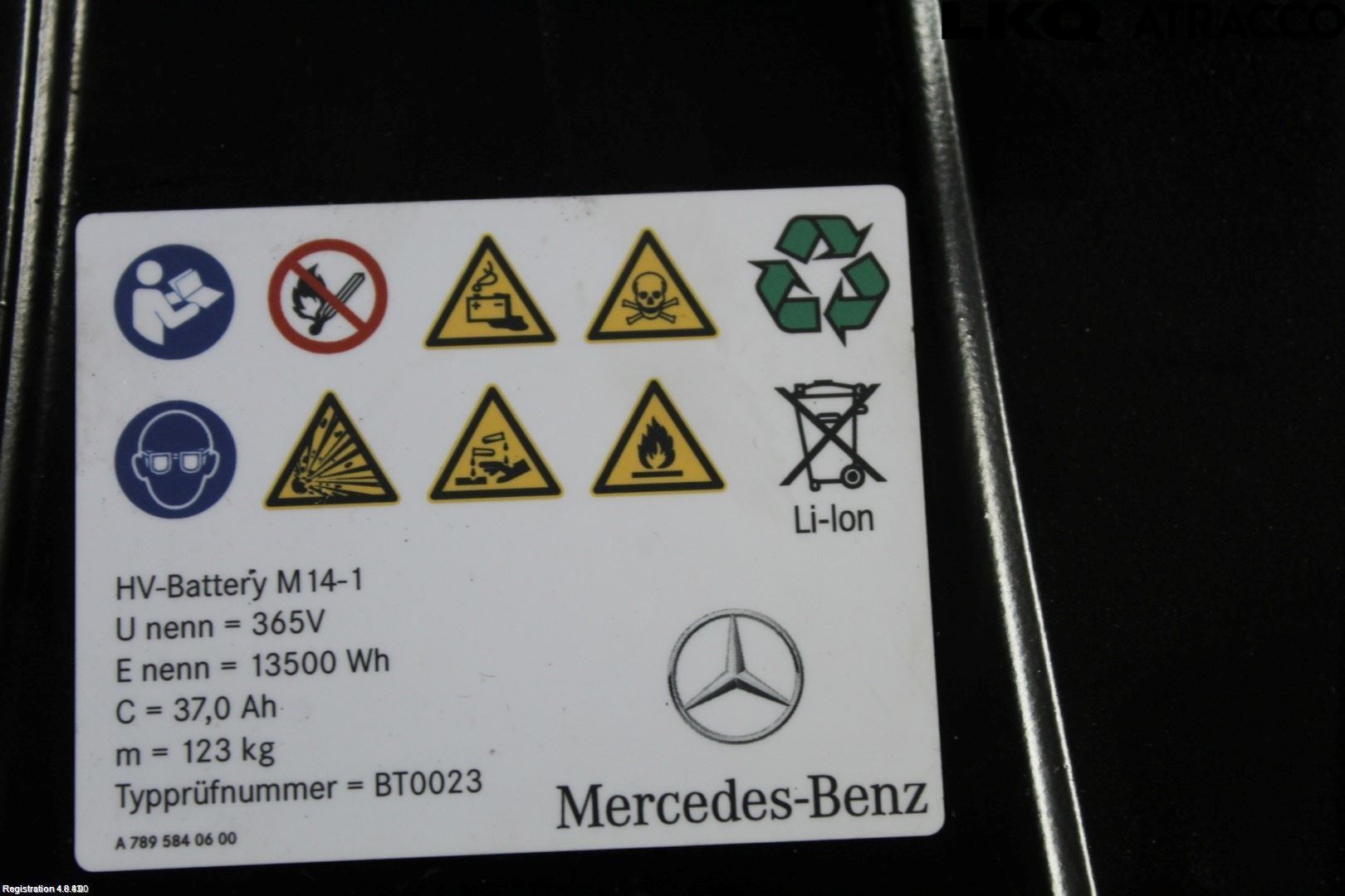Mercedes-Benz MB C-KLASS (W205) 14-21 Hybrid Batteri