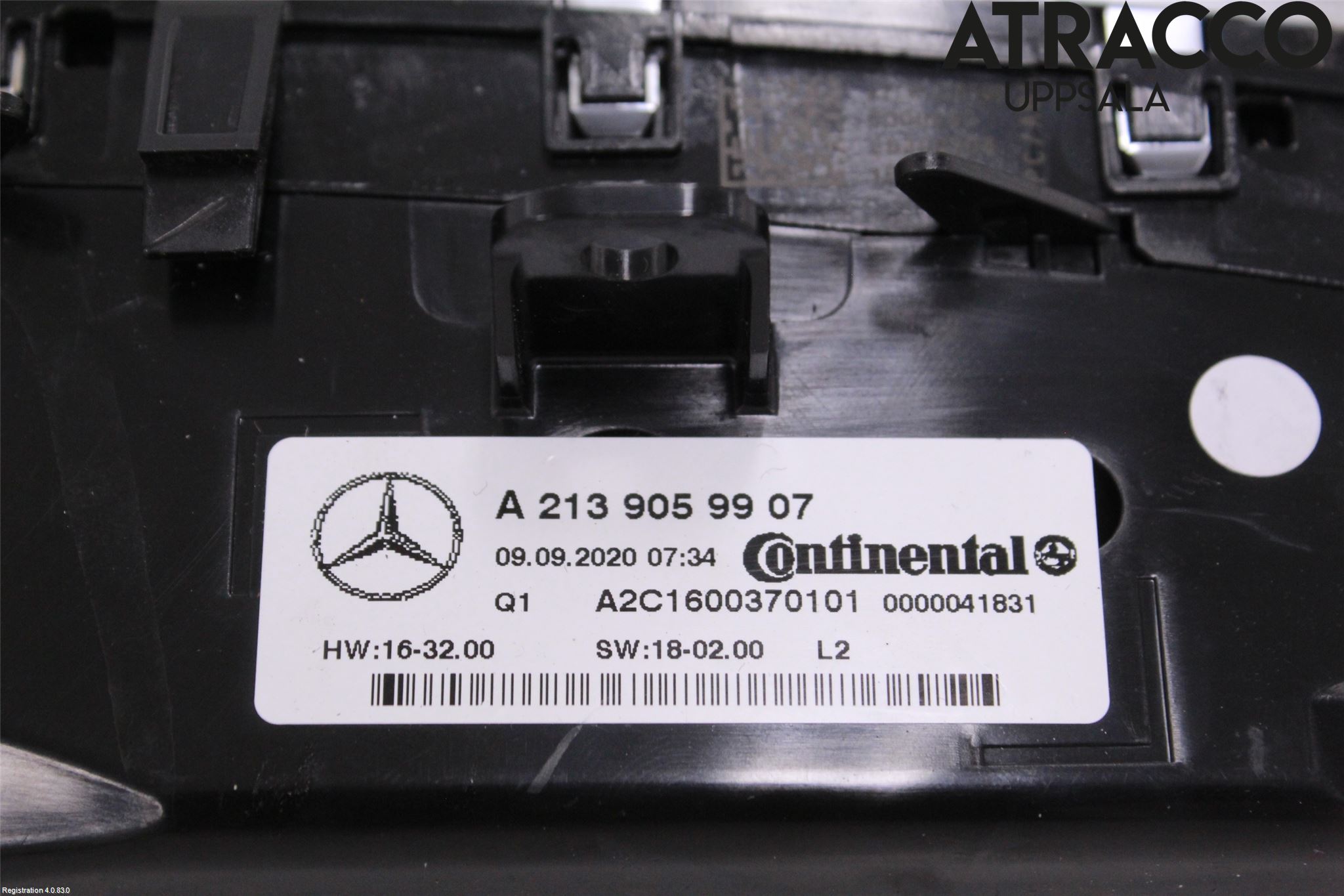 Mercedes-Benz MB E-KLASS (W213) 16-23 Varme Ac Betjening-Display