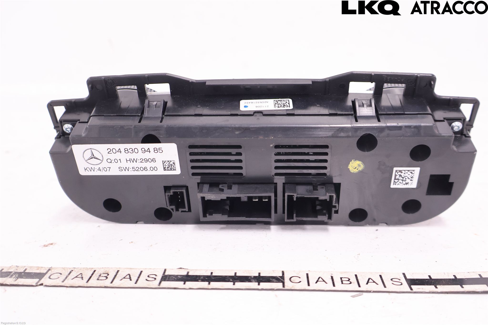 Mercedes-Benz MB C-KLASS (W204) 07-15 Varme Ac Betjening-Display