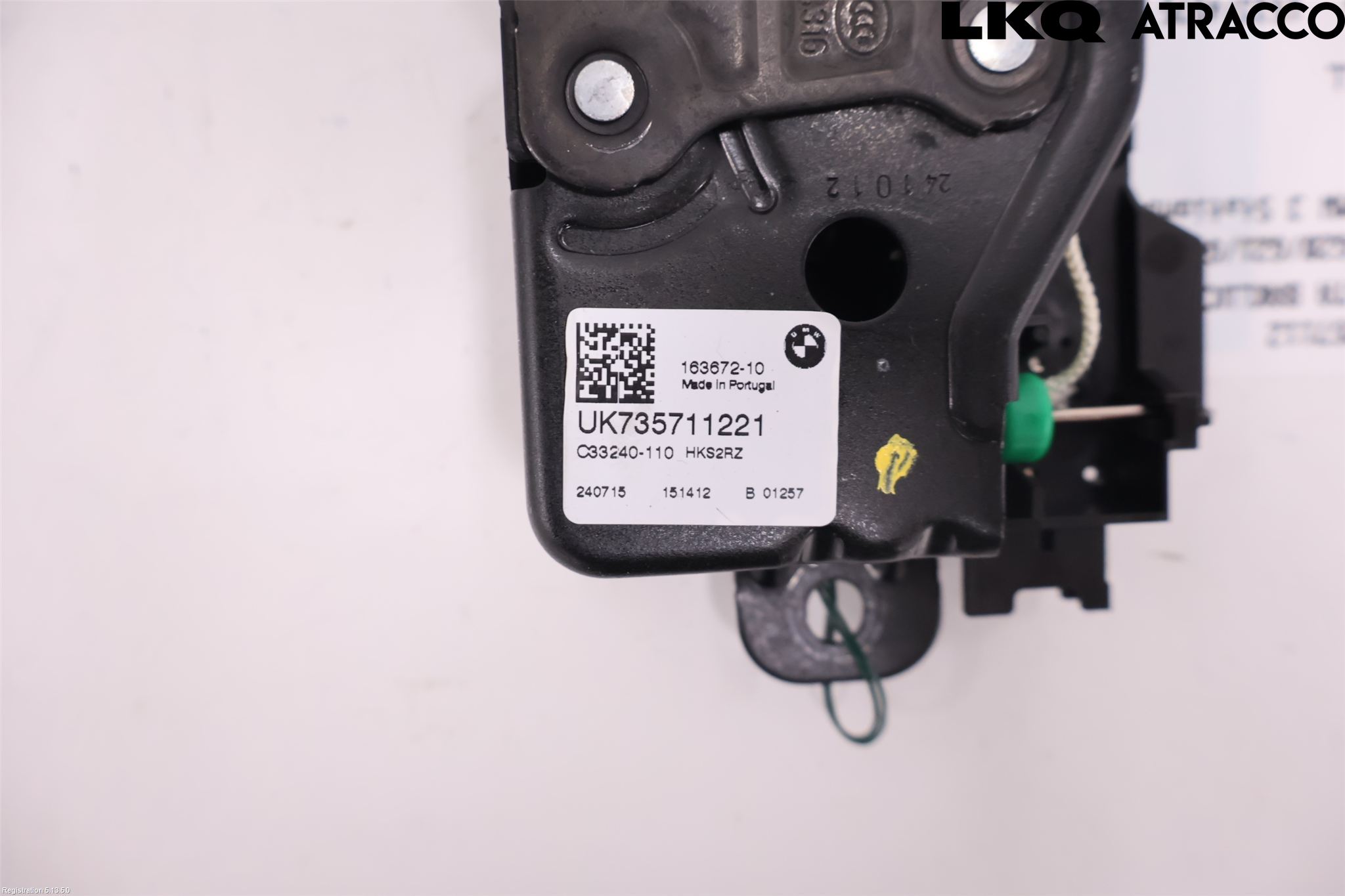 BMW 3 G20/G21/G80/G81 19- Bakluke-Lokk Låsekasse