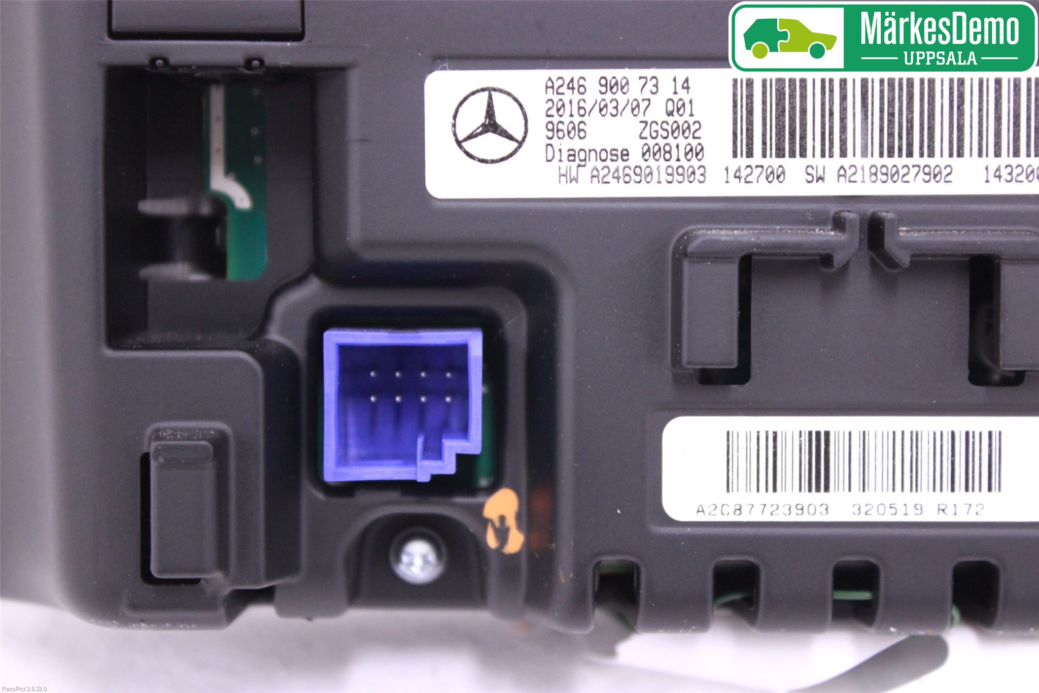 Mercedes-Benz MB A-KLASS (W176) 13-18 Instr Skjerm Dvd-Gps-Ac-Tlf