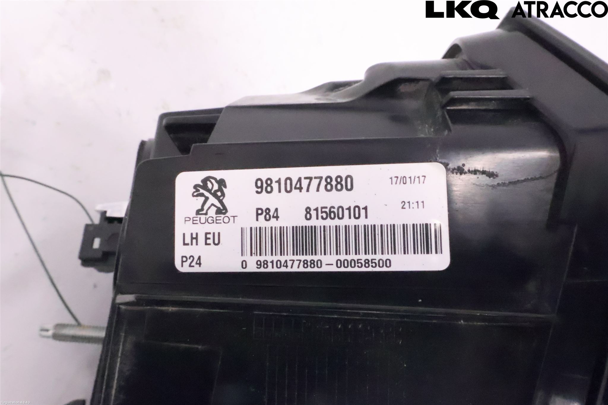 Peugeot 3008 17-24 Baklykt Venstre  På Luke(Indre