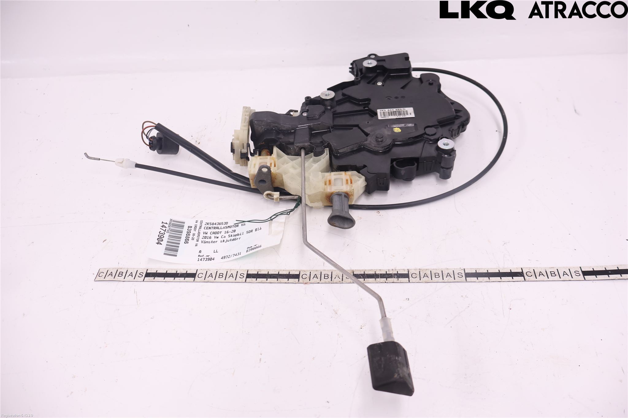 Volkswagen VW CADDY 16-20 Sentrallåsmotor Venstre