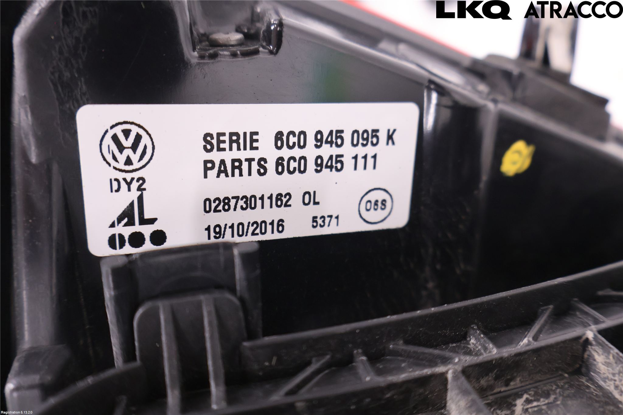 Volkswagen VW POLO 10-17 Baklykt Venstre