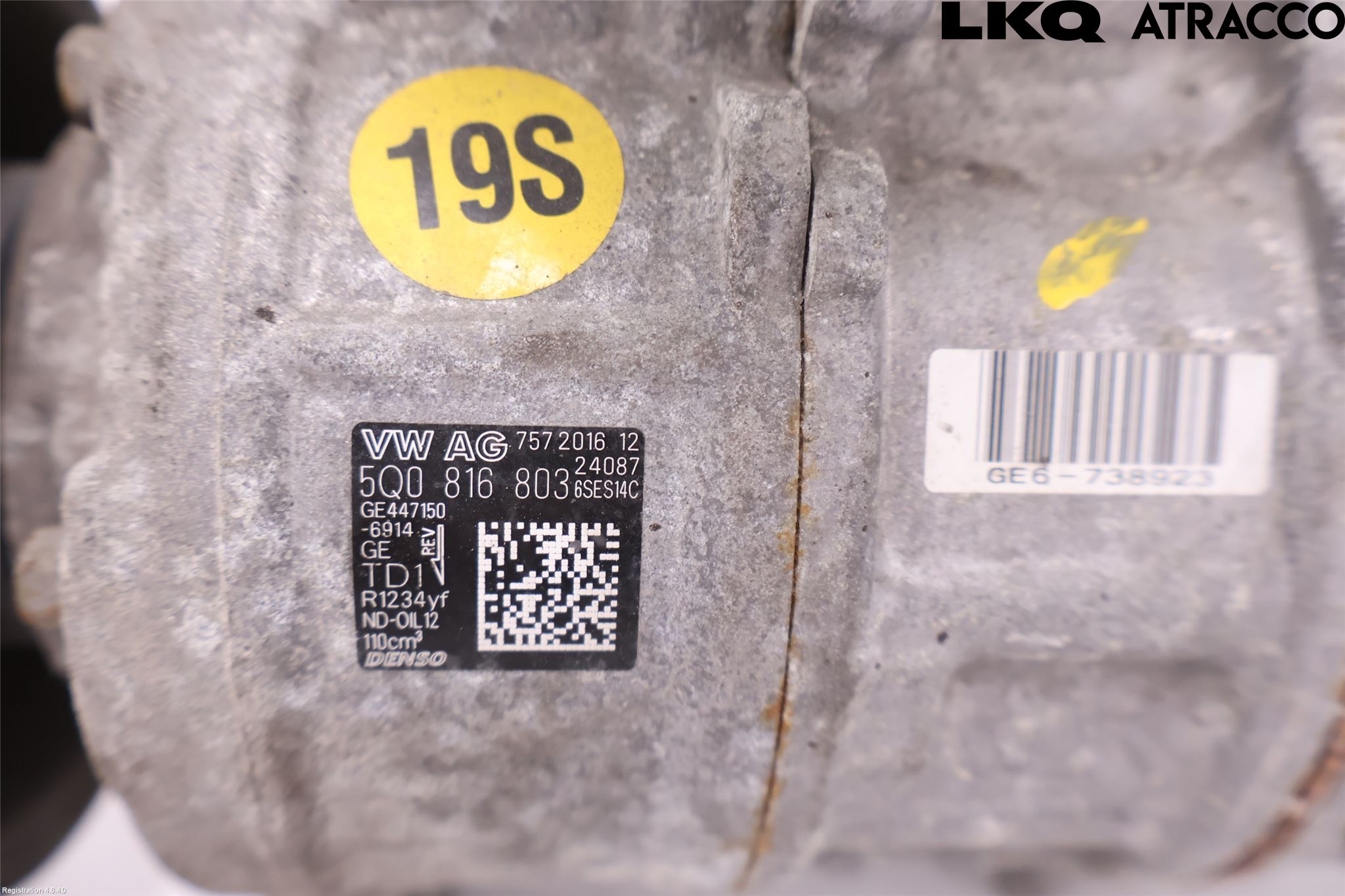 Volkswagen VW TIGUAN 16-24 Varme Ac Kompressor