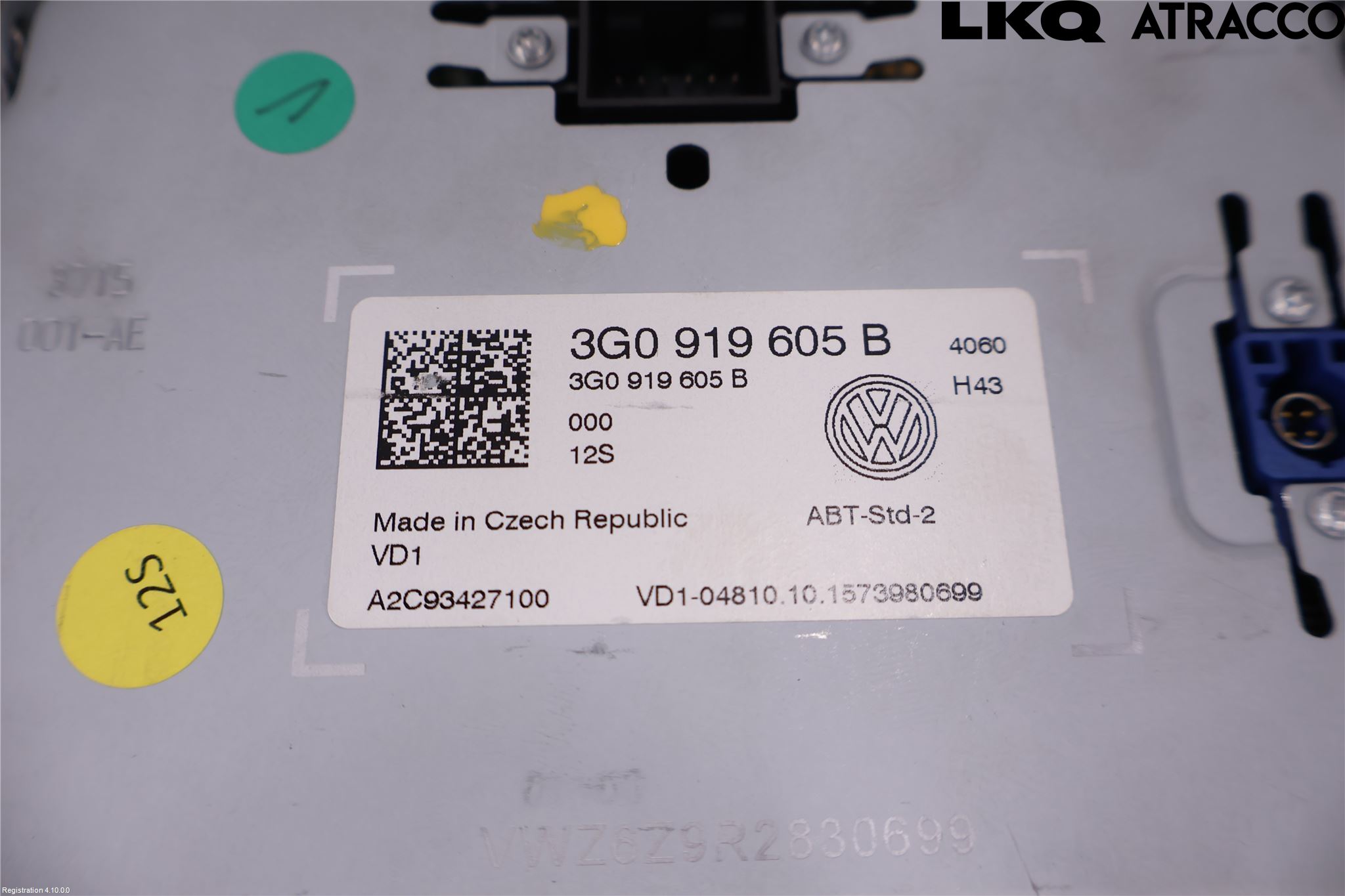 Volkswagen VW GOLF / E-GOLF VII 13-20 Stereo Radio Med Cd