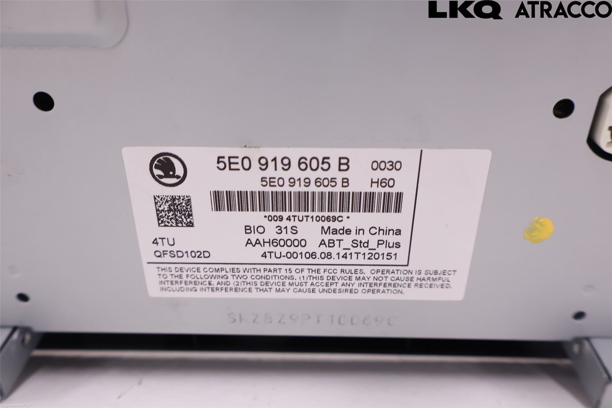 Skoda OCTAVIA (5E) 13-20 Stereo Radio Med Cd