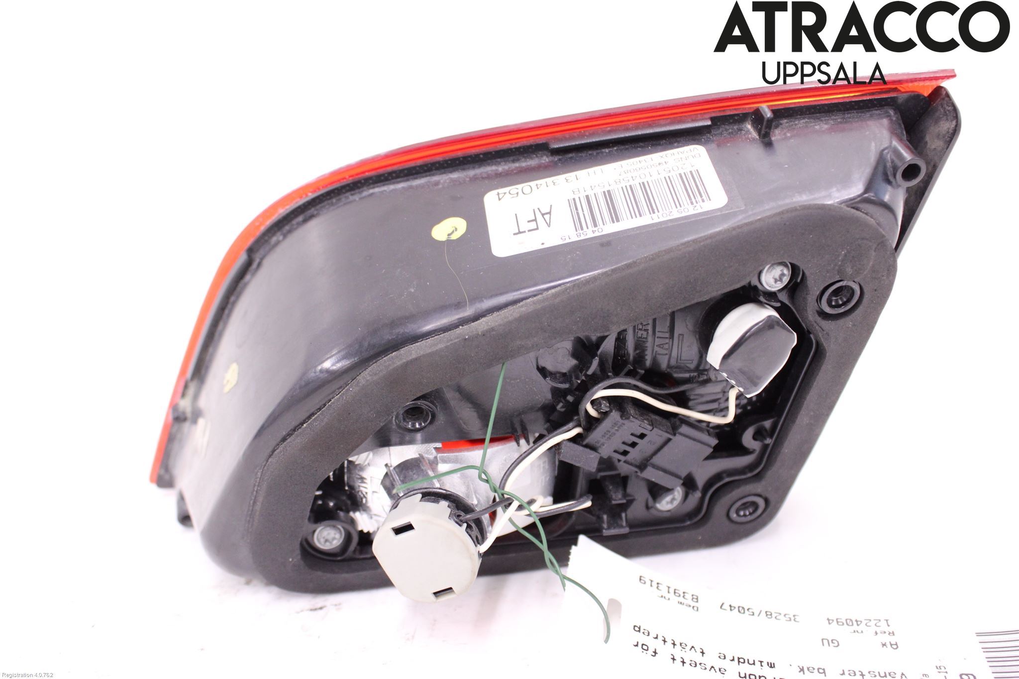 Opel ASTRA J 10-15 Baklykt Venstre  På Luke(Indre