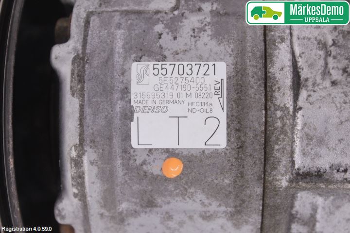 Opel CORSA D 07-14 Varme Ac Kompressor