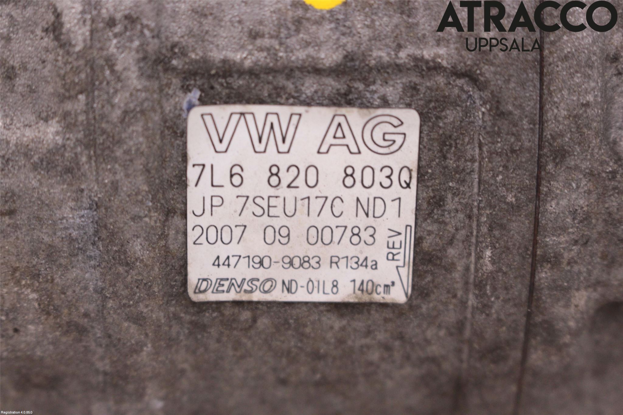 Volkswagen VW TOUAREG 7L 03-10 Varme Ac Kompressor