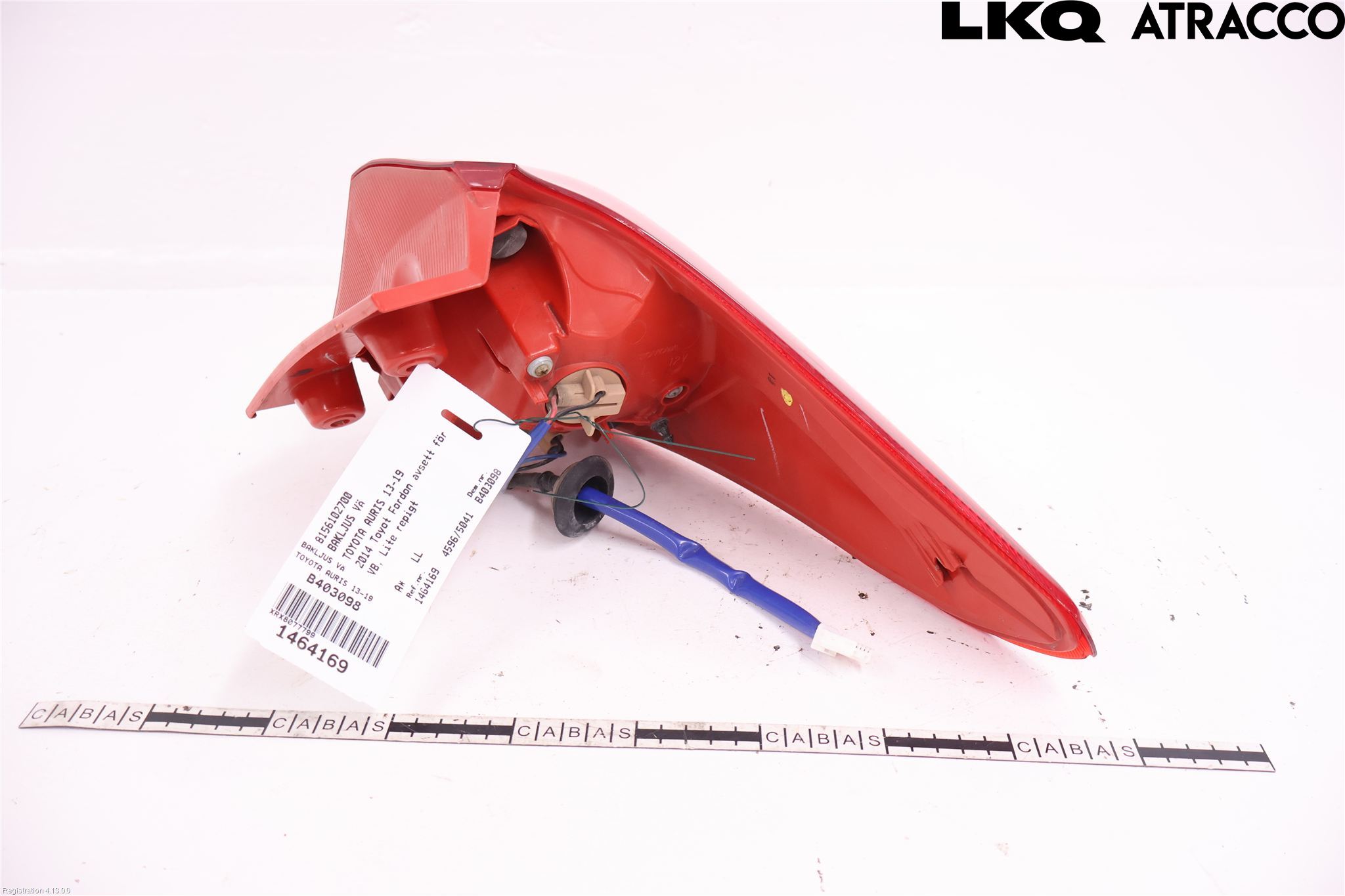 Toyota AURIS 13-19 Baklykt Venstre