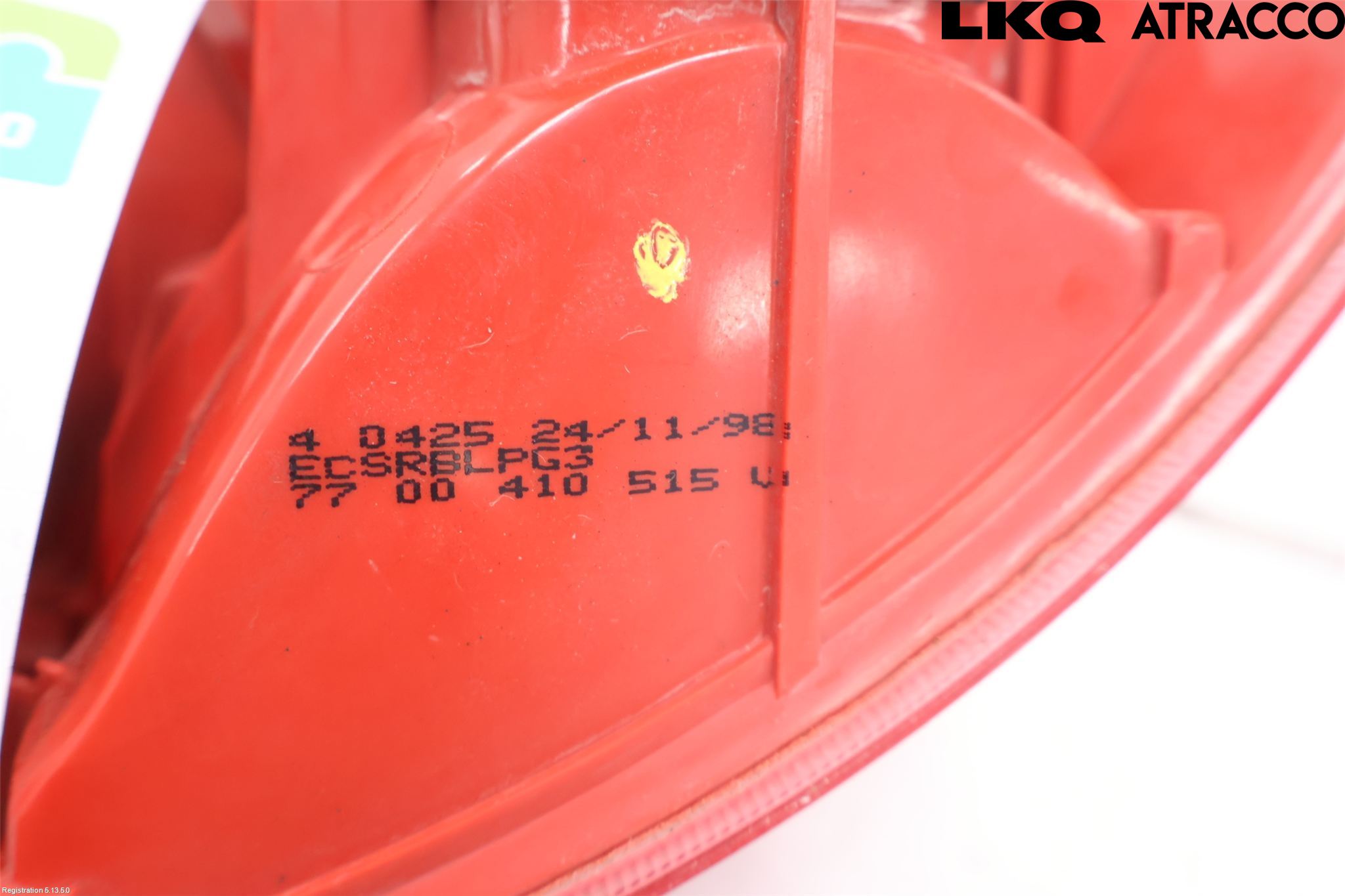 Renault CLIO II 99-01 Baklykt Venstre