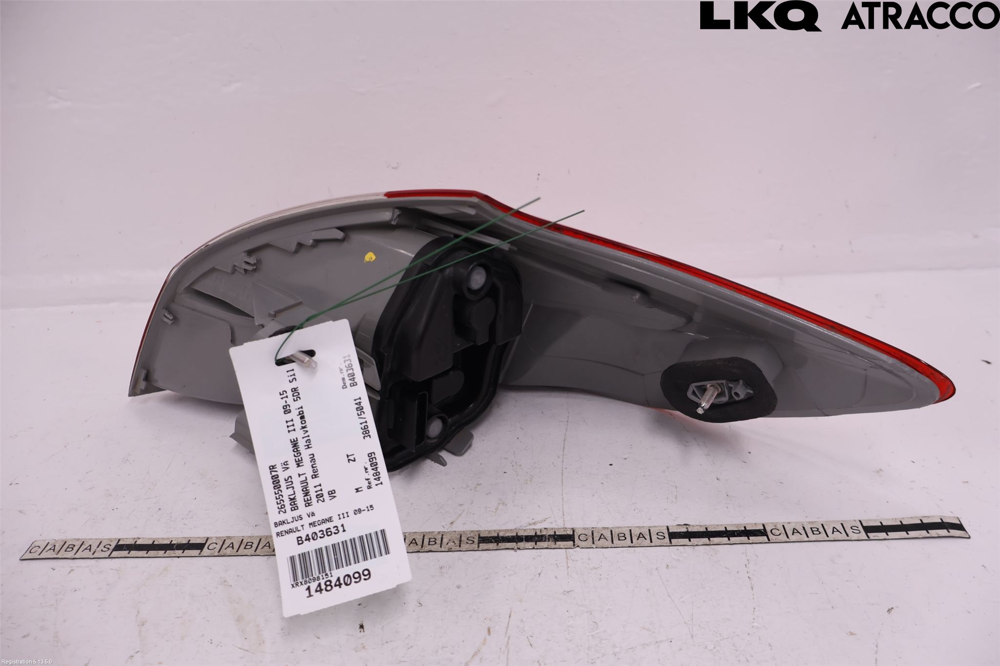 Renault MEGANE III 09-15 Baklykt Venstre
