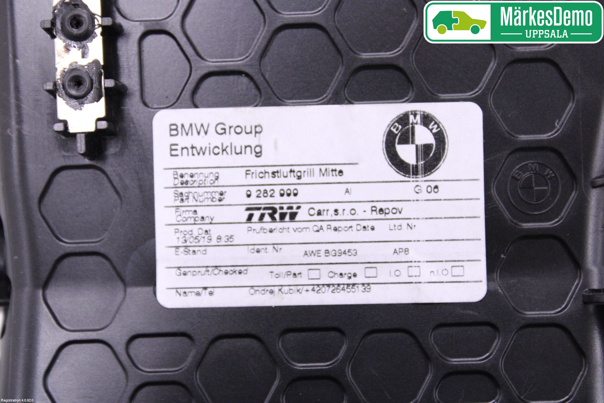BMW i3 I01 13-22 Varme Ac Betjening-Display