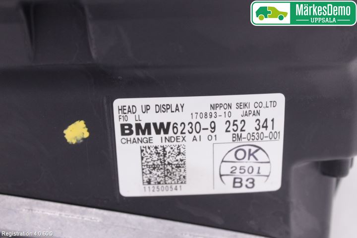BMW 5 F10/F11/F18 09-17 Instr Skjerm Dvd-Gps-Ac-Tlf