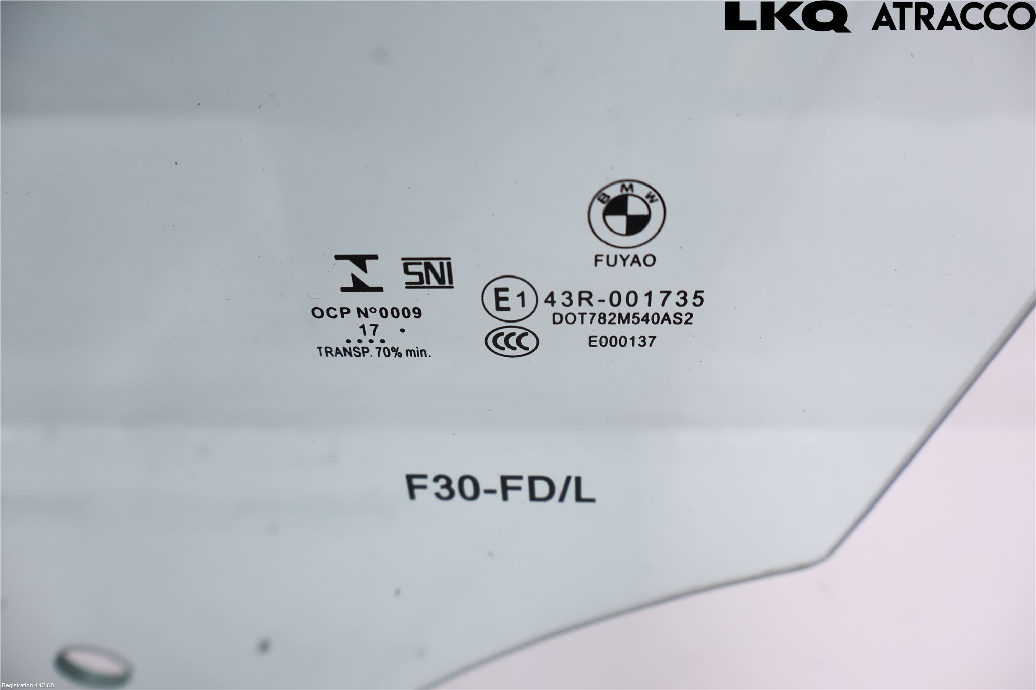 BMW 3 F30/F31/F80 12-19 Dørrute Foran Venstre 4 Dørs
