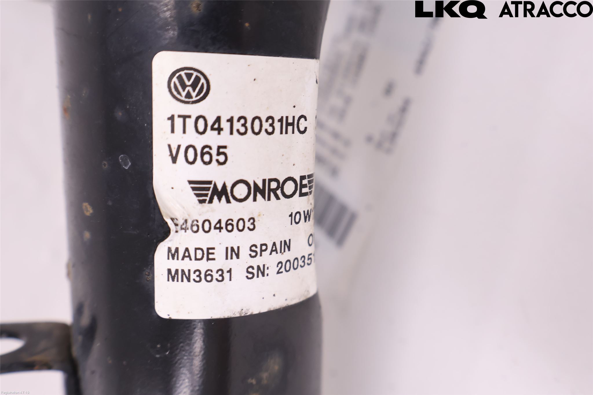 Volkswagen VW SCIROCCO 09-17 Fjærbein Foran Venstre